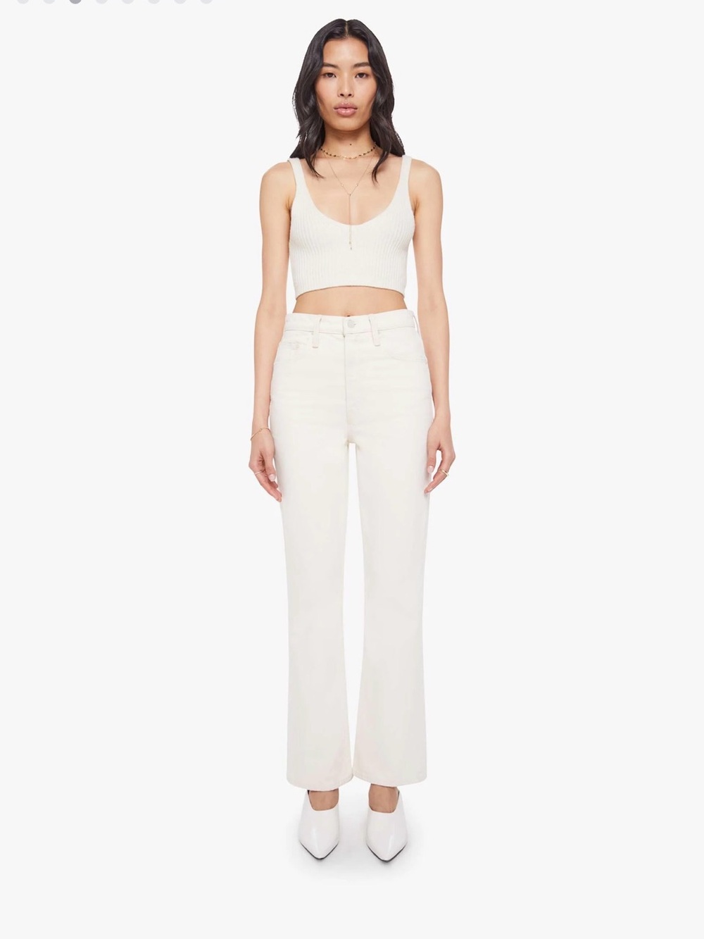 Mother the scooter skimp Straight Jeans